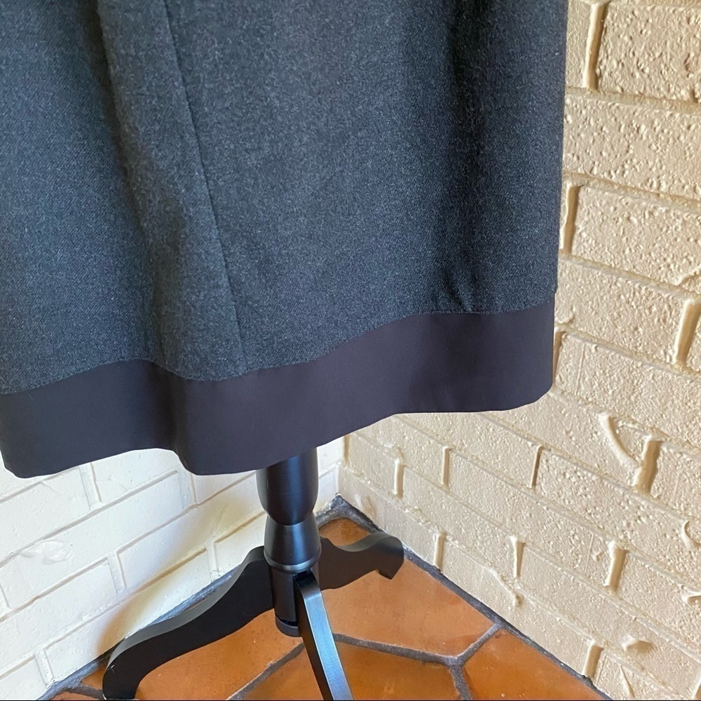 Vipart Black Mixed Media Pleated 3/4 Sleeve Dress Pockets France 36 US Small (6) - Picture 5 of 10